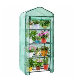 Outdoor And Indoor Small Greenhouses, Portable Greenhouses, Multi-layer Plant-growing Racks With Polyethylene Covers (Option: 30GN)