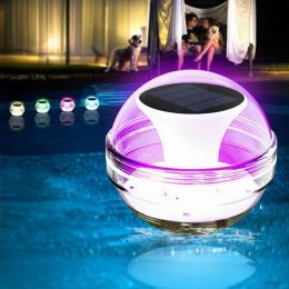 Solar Pool Lights, LED Outdoor IPX7 Waterproof Pond Lights For Waterscape Decoration, Pool, Pond, Fountain, Garden Party, Floating Light Decorati (Option: 1pcs)